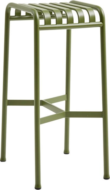 HAY Palissade Bar Stool aus Stahl in Grün - Bild 1