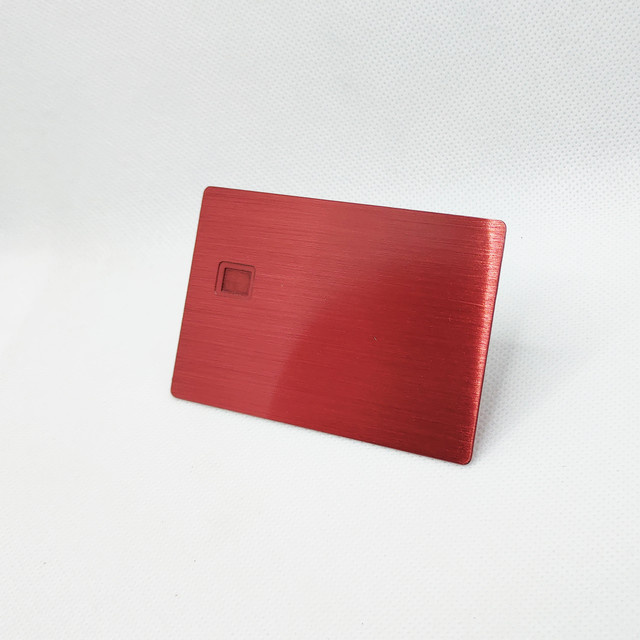 SOLDIERFID Premium Geschenkkarte Set aus Metall mit Lasergravur und Magnetstreifen, 5 Stück, Schwarz-Rot, Kreditkartengröße - Bild 1