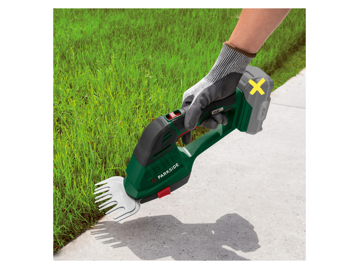 PARKSIDE Akku-Gras- und Strauchschere PAGS 20-Li A1, 20 V, ohne Akku und Ladegerät - Bild 2