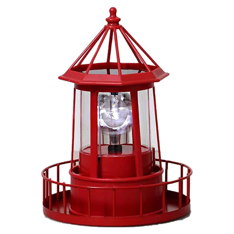 A72Z Solar-LED-Leuchtturm mit 360 Grad Drehung als wasserdichte Gartenbeleuchtung und Hofdekoration - Bild 2