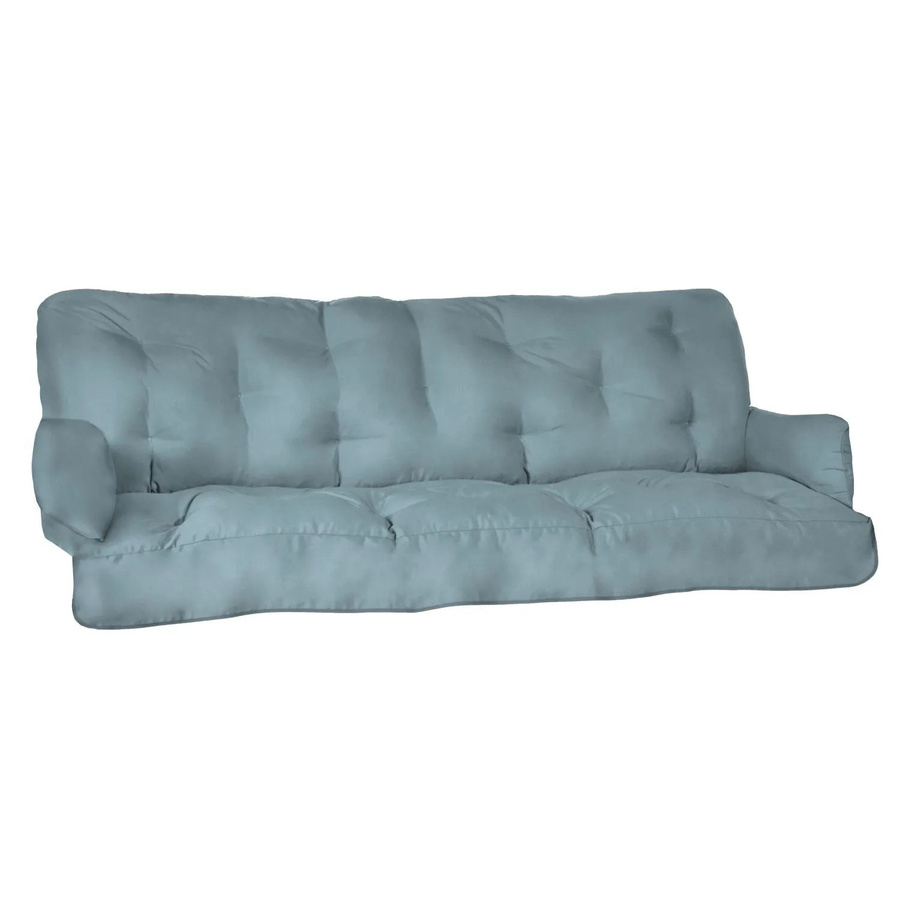 Beautissu Sitzkissen für Hollywoodschaukel Flair in Taubenblau, B/T/H: 180 x 50 x 8 cm - Bild 2