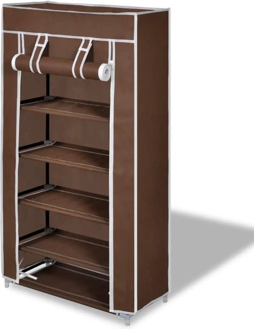 vidaXL Schuhschrank Schuhregal mit 5 Schichten in Braun, B/T/H: 58 x 28 x 106 cm - Bild 1