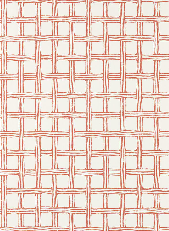 Scion Tapete Fretwork Ladybird Red Vlies Tapete mit geometrischem Vintage Muster in Rot - Bild 3