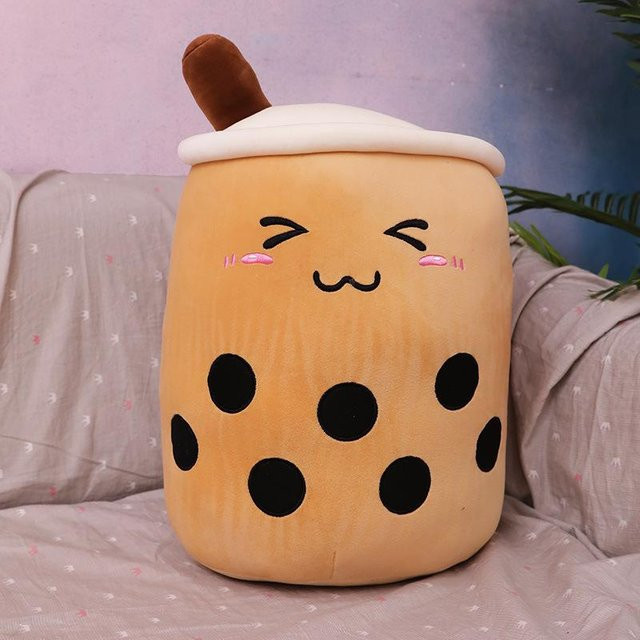 Bubble Tea Plüschtier Boba Milchtee, Kuscheltier Kissen, 50cm - Bild 1