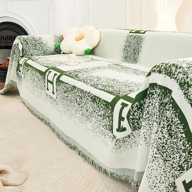 Super Six Chenille Sofa-Handtuch als Anti-Rutsch Sofa-Abdeckung mit Anti-Katzenkralle-Schutz, B/B: 180 x 130 cm - Bild 1