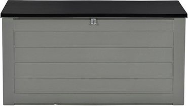 GARDEN IMPRESSIONS Kissenbox aus Kunststoff in Grau/Schwarz, B/H/T: 146,4 x 74,9 x 71 cm - Bild 1