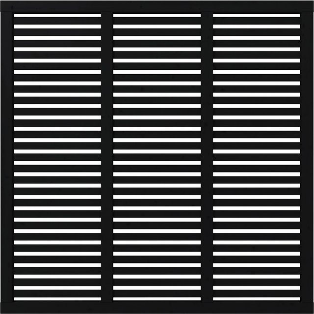 Plus Sichtschutzzaun Harmoni aus Nadelholz in Schwarz, semi-transparent, B/H: 180 x 180 cm - Bild 1