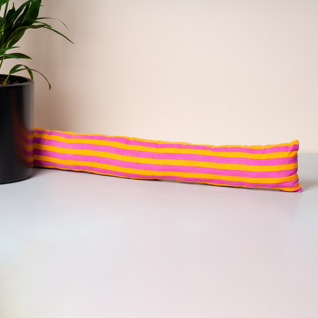 BLUME2000 Zugluftstopper aus Baumwolle in Orange und Rosa - Bild 1