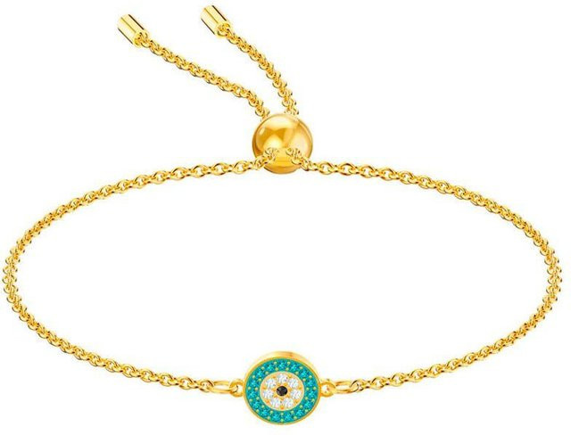 Swarovski Armband, Gold, Kristall, Damen, Grünes Auge - Bild 1