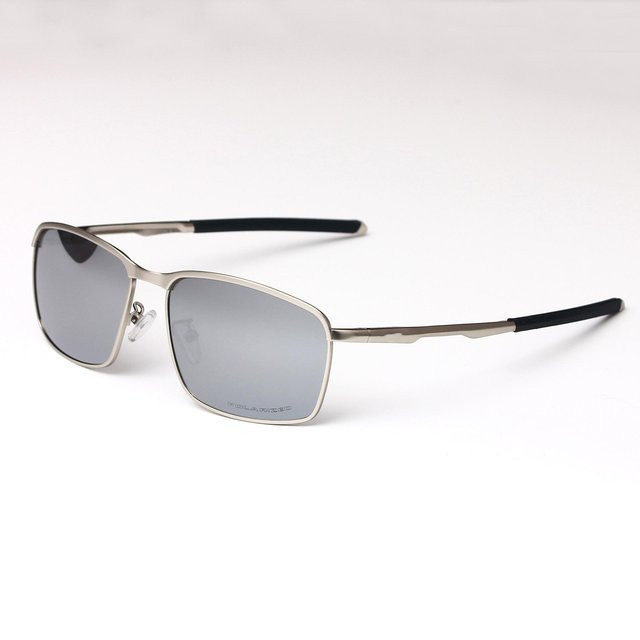 Binchi Outdoor Equipment Sonnenbrille, Metall, polarisiert, Unisex, grau - Bild 1