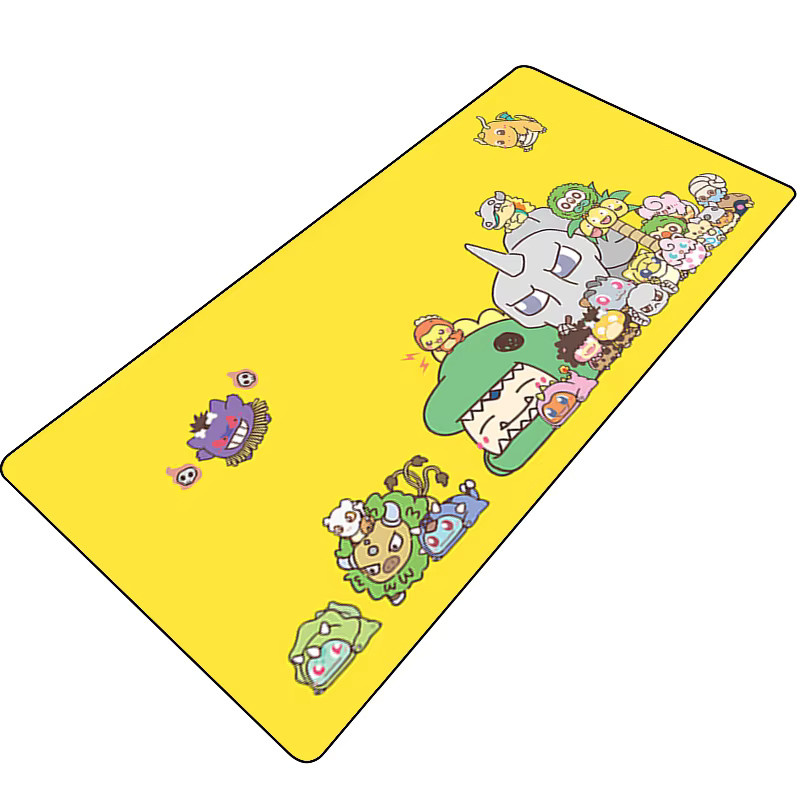 Bandai Kawaii Mauspad XXL Anime Pokemon Schreibtischunterlage Gelb - Bild 2