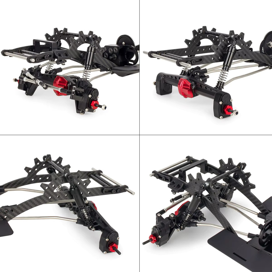 MALOM RC LCG Chassis Kit Kohlefaser-Rahmenschiene, 1:10, Zubehör - Bild 5