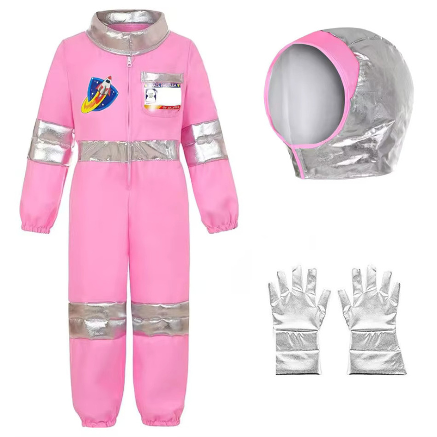 Supertaro Chen Weltraum-Themen-Verkleidung, Mädchen, Rosa / Pink, Kinderoverall - Bild 2