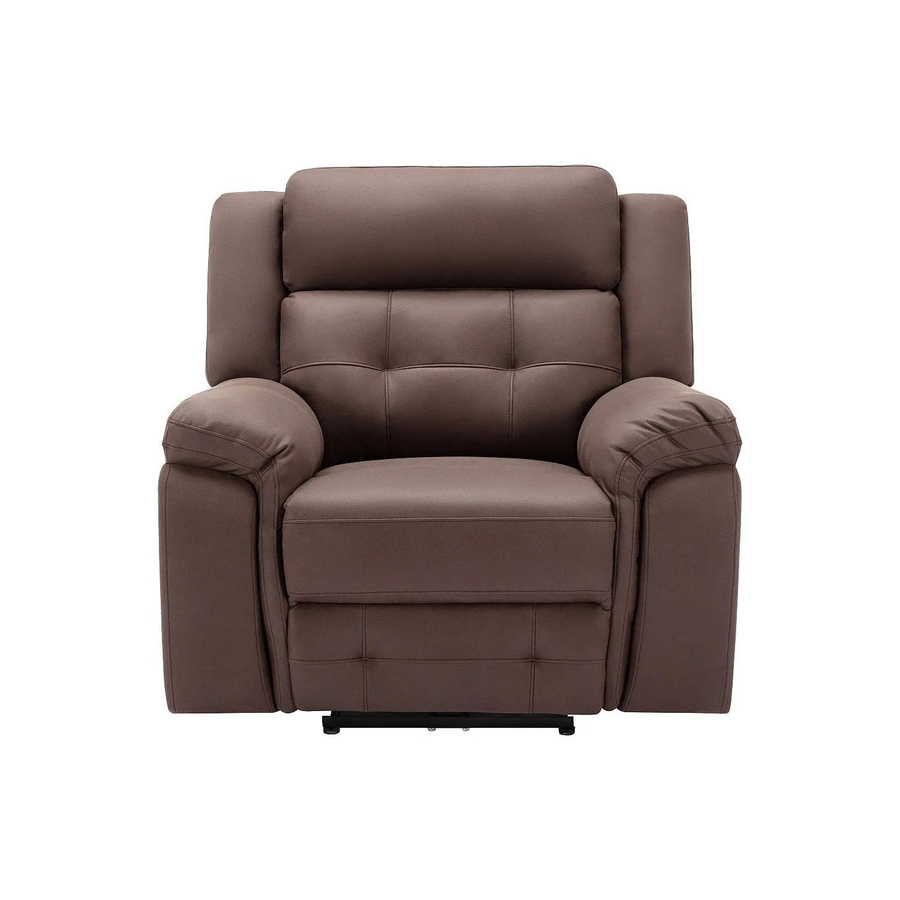 Vente-unique Relaxsessel Ortiano in Braun im Vintage-Stil mit Mikrofaser und Armlehnen, Höhe: 103 cm - Bild 2