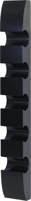 BERLINLODGE Weinregal für 5 Flaschen, Wandregal aus MDF in Schwarz, H: 99 cm, B: 13 cm, T: 9 cm - Bild 1