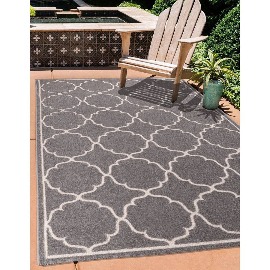 Sanat Outdoorteppich BERLIN modern hellgrau B: 80 cm, L: 200 cm - Bild 2