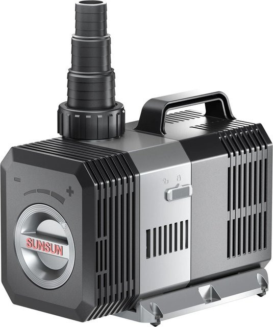 Sunsun Ctp-14000 Supereco Teichpumpe in Schwarz mit 14.000 l/h und 120W als Filterpumpe, Bachlaufpumpe und Umwälzpumpe - Bild 1