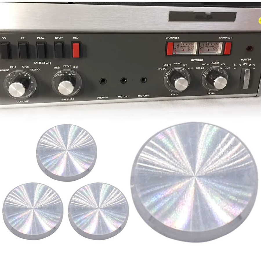 4-teiliges Set Revox Knopfabdeckungen aus Aluminiumlegierung in Silber für A77 A76 A78 Ersatzknöpfe - Bild 2