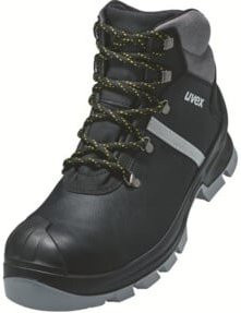 Uvex 2 Construction S3 Sicherheitsstiefel aus Leder in Schwarz Grau, Größe 36 - Bild 1