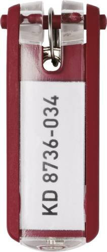 Durable Schlüsselanhänger Key Clip, Rot, 6er Pack - Bild 1