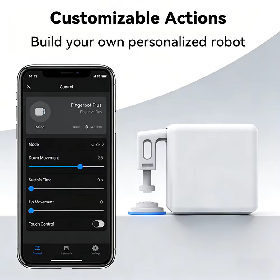 Vivilife Fingerbot Plus Smart Button Pusher 3D DIY Fernbedienungsroboter in Schwarz für Tuya Zigbee WiFi Bluetooth mit Alexa und Google Sprachsteuerung (Hub erforderlich) - Bild 5