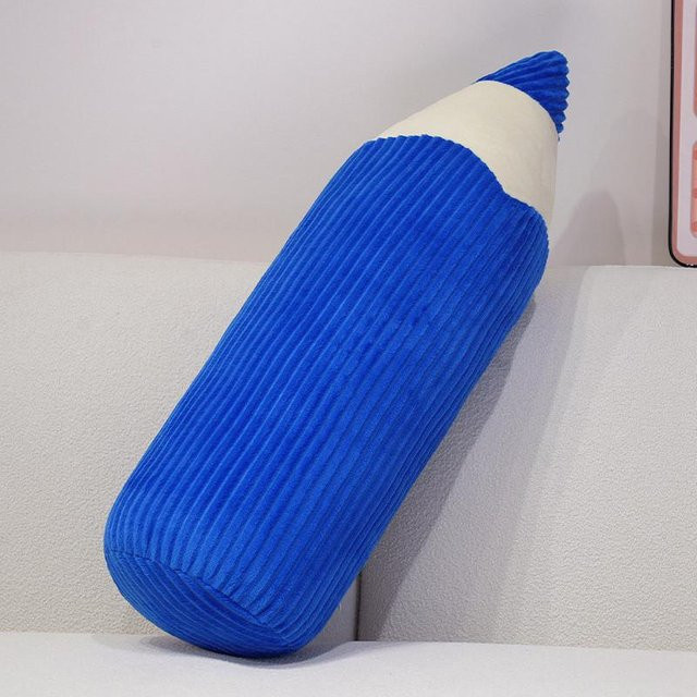 Yiran Health & Beauty Buntstift Plüschkissen Blau, Länge: 70 cm - Bild 1