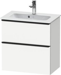 Duravit Waschtischunterschrank D-Neo Compact, Farbe Weiß, wandhängend, B: 61,0 cm, T: 37,2 cm, H: 62,5 cm - Bild 1