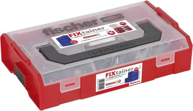 Fischer Schrauben- und Dübelsatz aus Nylon, 105 Stück, Grau und Rot, Durchmesser: 10,5 mm - Bild 3