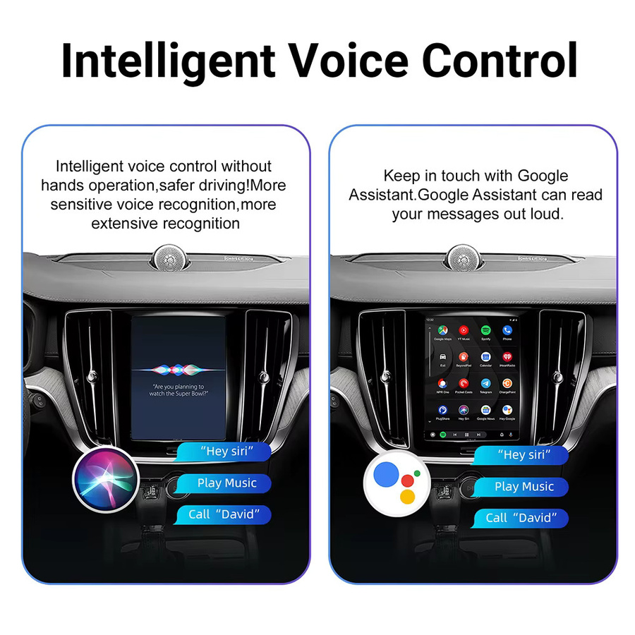 ANYFAR Drahtlose CarPlay und Android Auto Retrofit Kit Decoder Box für Volvo Modelle 2017-2022 V60 V90 S60 XC40 XC60 XC90 S60 S90 via Bluetooth - Bild 5