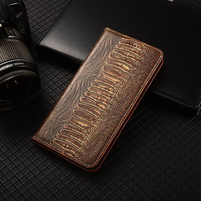 Echte Lederhülle für Samsung Galaxy A-Serie Case in Braun - Bild 1