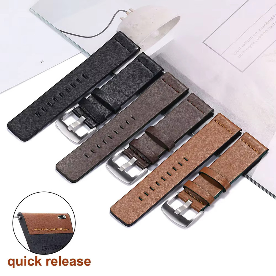 nxalp Uhrenarmband Leder, Unisex - Bild 2
