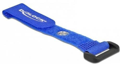 Delock Klettkabelbinder Blau 5er Pack L: 150 mm, B: 20 mm - Bild 1
