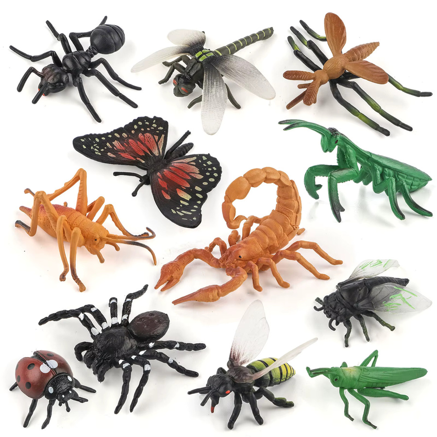 XIALIBAOMOWAN Mini-Insekten- und Tiermodell-Set, Actionfiguren, Lernspielzeug - Bild 4