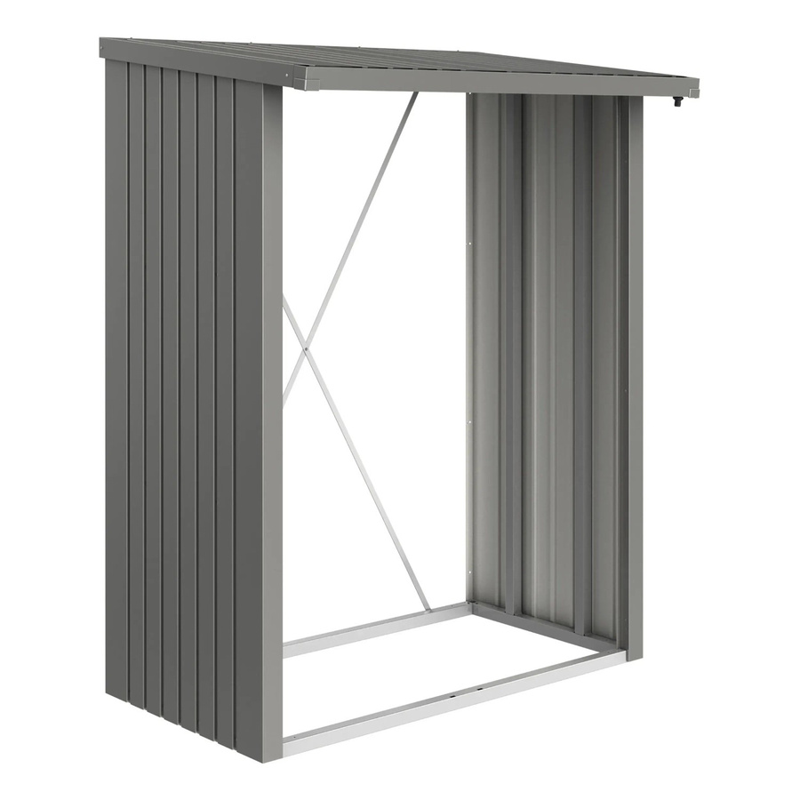 Biohort Kaminholzregal WoodStock 150 in Quarzgrau-Metallic, B/H/T: 157 x 199 x 102 cm - Bild 2