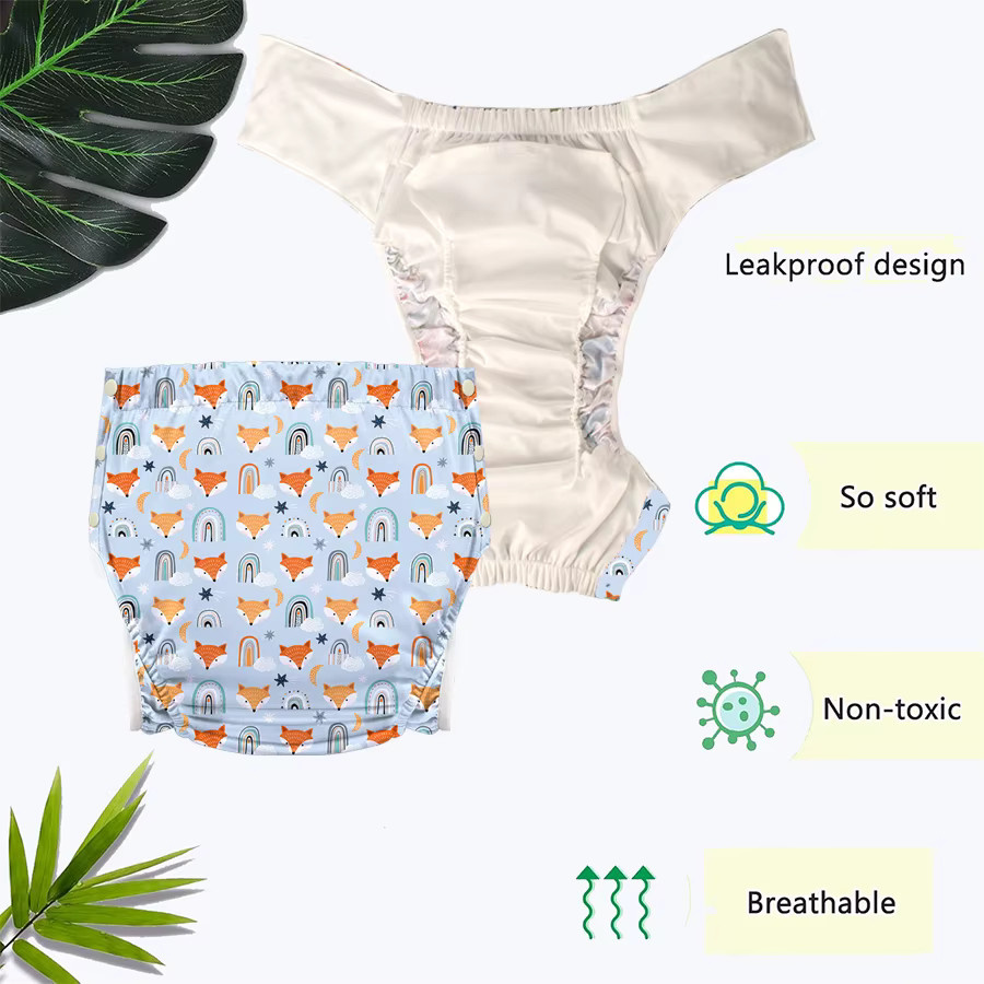 Stoffwindelknopf für Erwachsene, verstellbare Taille, wasserdicht, Unisex - Bild 1