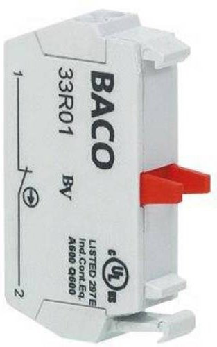 Bahco 33R10 Kontaktelement 1 Schließer tastend 600V in Weiß - Bild 1