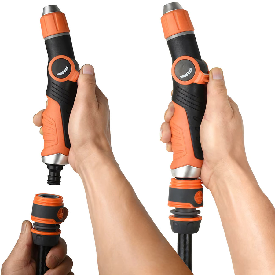 KESLA Garten Hochdruck Wasserpistole mit einstellbarer Düse in Orange für Bewässerung und Autowäsche - Bild 4