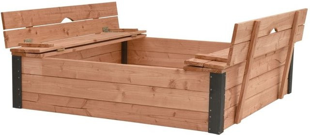 Sandkasten aus Douglasie Holz in Braun, B/T/H: 120 x 120 x 120 cm von Intergard - Bild 1