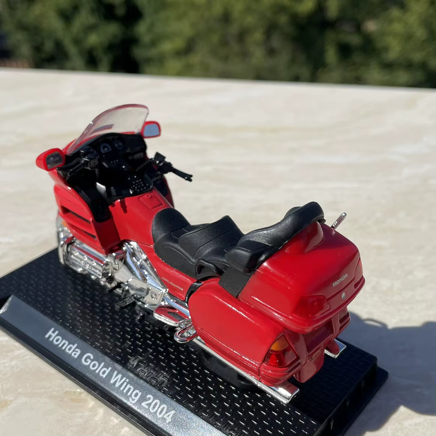 WELLY Honda Gold Wing, Motorrad Modell, Maßstab 1:24, Rot, Metall - Bild 3