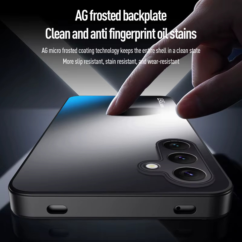 Frosted Matte Silikon Schutzhülle für Samsung Galaxy A-Serie in Weiß - Bild 2