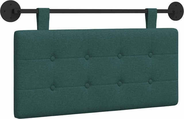 vidaXL Wandmontiertes gepolstertes Kopfteil aus Stoff in Petrol Grün B/H: 90 x 55 cm - Bild 1