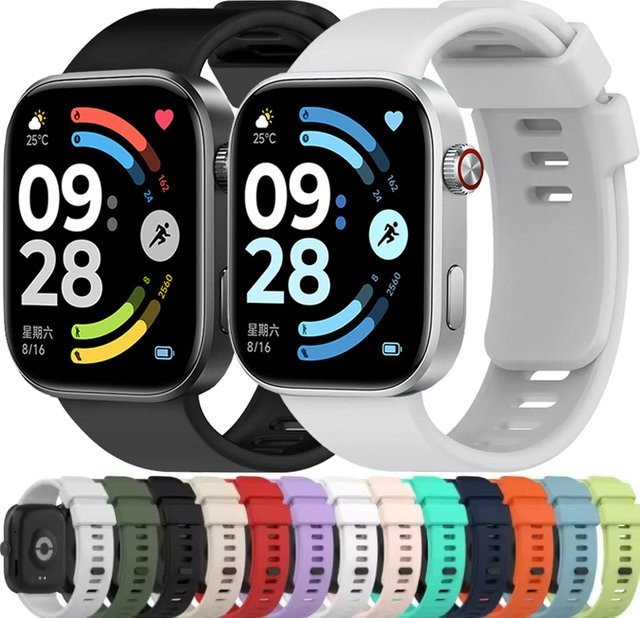 Xiaomi Uhrenarmband Silikon, Schwarz, Unisex - Bild 1