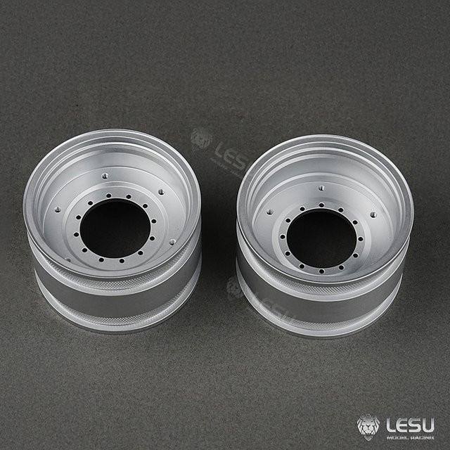 LESU Hydrauliktraktor Aoue-1050, 1/14, Reifen- und Radnaben-Upgrade-Zubehör, Metall, Grau - Bild 1