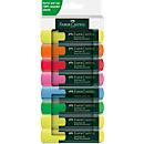 Faber-Castell Textliner 48 Textmarker Set, 8er-Pack, Mehrfarbig mit Spitzenseite in Keilform - Bild 2