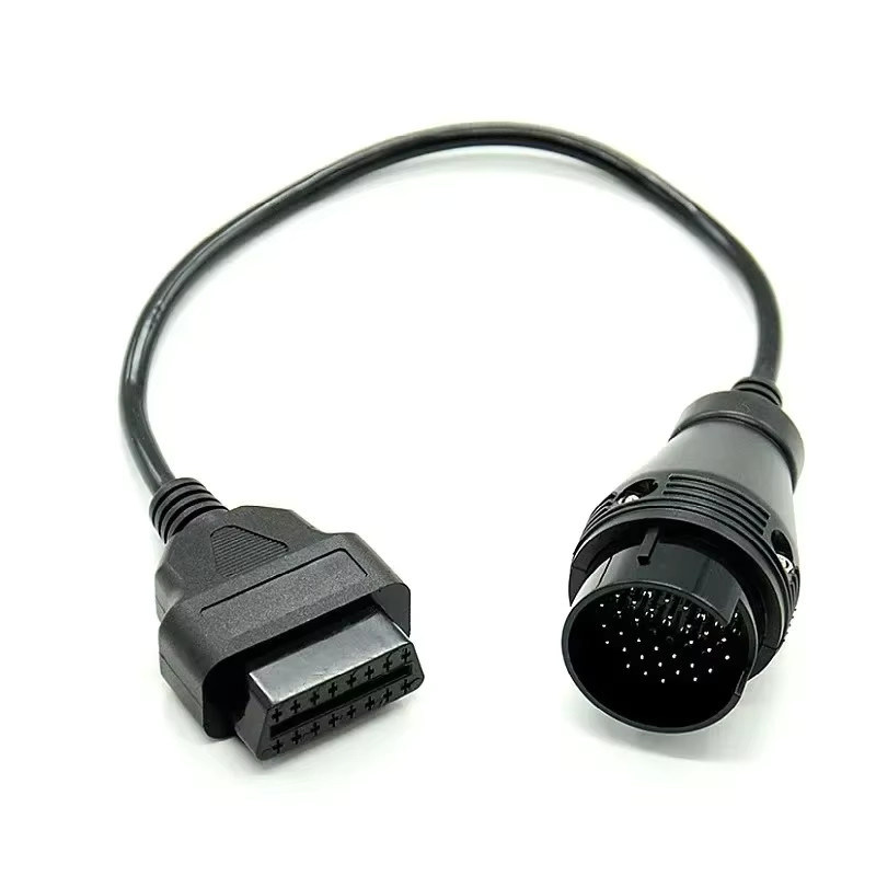 QXNY OBD2 Diagnose-Adapter Verlängerungskabel von 38-Pin auf 16-Pin Buchsenstecker für Mercedes Benz in Schwarz - Bild 3