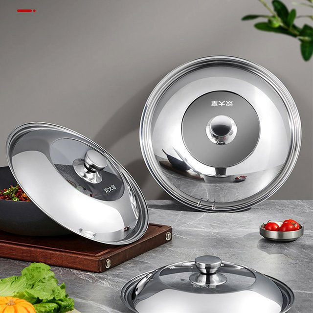 COOKER KING Sichtbarer Wok-Deckel aus Edelstahl in Silber - Bild 1