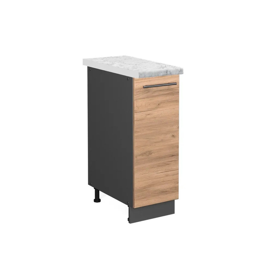 Vicco Apothekerschrank Fame-Line Goldkraft Eiche und Anthrazit mit Marmor-Optik, Wandmontage, B/T/H: 60 x 30 x 82 cm - Bild 2