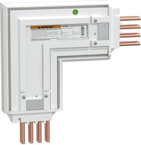 Schneider Electric ITSC400GS42EOE Winkelkasten I-Line Track, 400A, Kupfer, 3L+N+PE, IP42, B/T/H: 28,0 x 28,0 x 2,8 cm - Bild 1