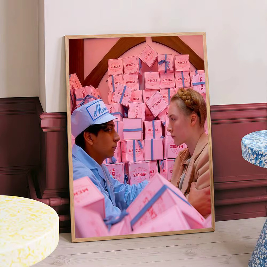 Selbstklebendes Kunstposter The Grand Budapest Hotel Retro Wandaufkleber aus Whitepaper in Multicolor, B: 15,0 cm, H: 10,0 cm - Bild 3