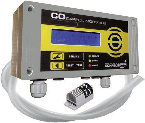 Schabus GX-C300P Kohlenmonoxid-Melder mit internem Sensor, netzbetrieben, Grau - Bild 1